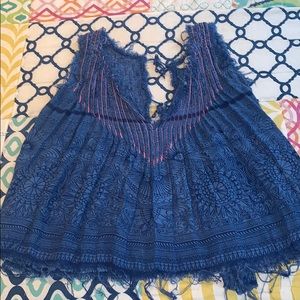 Free People Open Back Top
